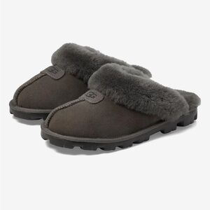 UGG Charcoal Coquette Slip-Ons